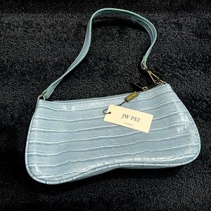 JW PEI Eva Shoulder Handbag (Ice Croc)